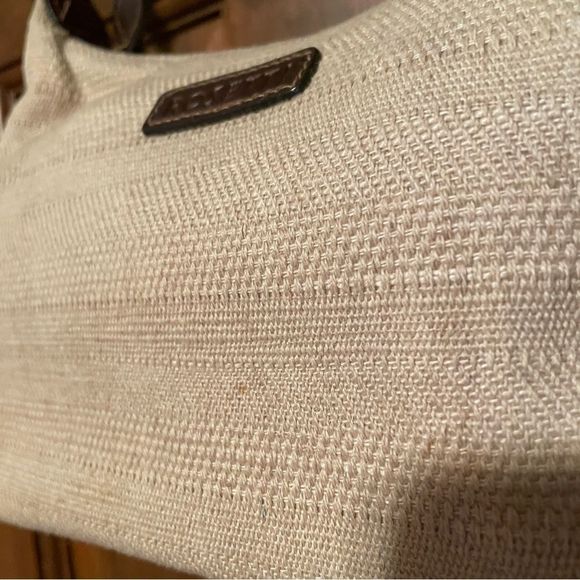 Rosetti Small Beige Tan Purse With Brown Leather Strap (34” strap) And Accents - Picture 8 of 16